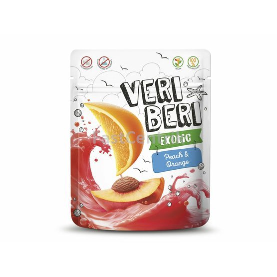 Ovocné stripsy Exotic Broskev & Pomeranč VERI BERI 50 g
