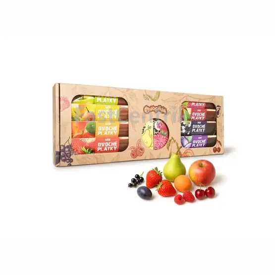 Dárková sada s plátky a pufy OVOCŇÁK 204 g