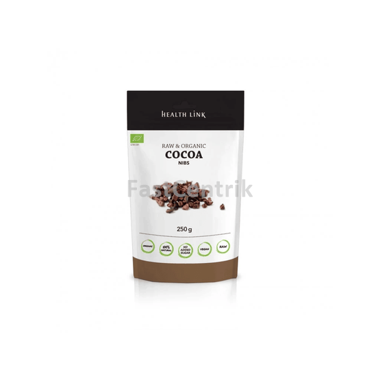 BIO Kakaové boby drcené RAW HEALTH LINK 250 g