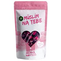 Müslím na Tebe Malina&Belgická RUBY čokoláda TOPNATUR 250 g