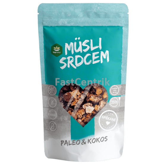 Müsli srdcem Paleo&Kokos TOPNATUR 350 g