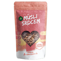 LOW CARB Müsli srdcem Vanilka&Himalájská sůl TOPNATUR 350 g