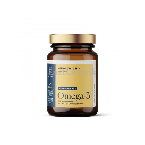 Omega-3 rybí olej 1000 mg + vitamin E HEALTH LINK 120 ks