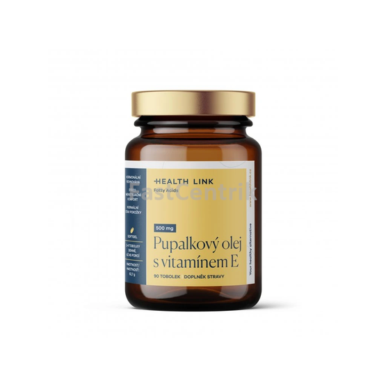 Pupalkový olej 500 mg + vitamin E HEALTH LINK 90 ks